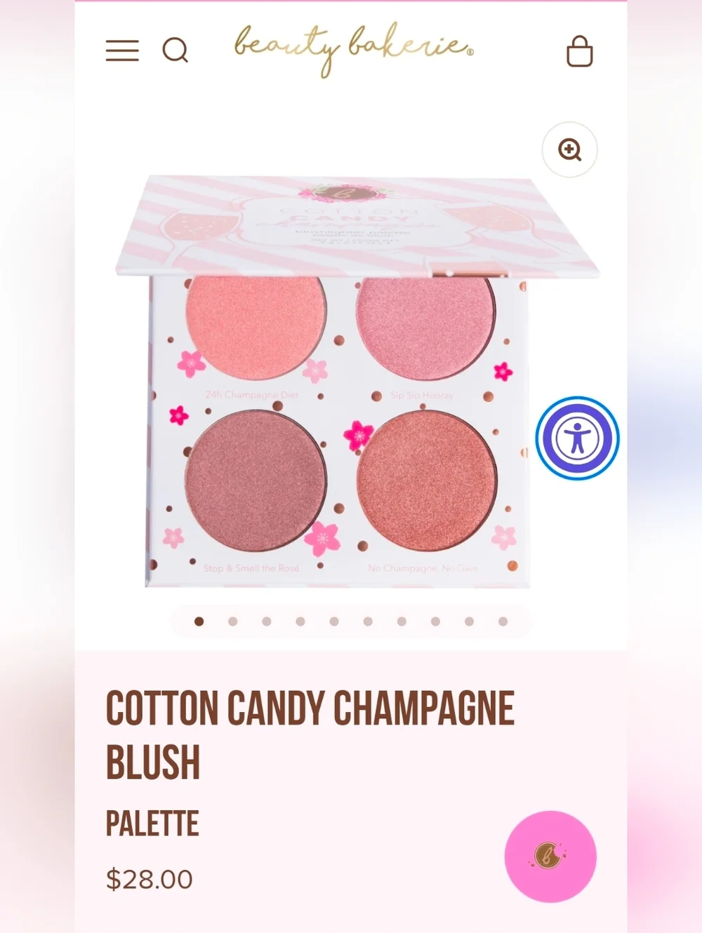 Beauty Bakerie Cotton Candy Champagne Blushlighter Palette